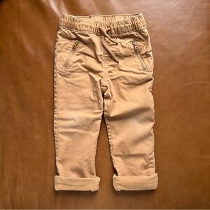Fleece Lined Camel Tan Pants, 3T